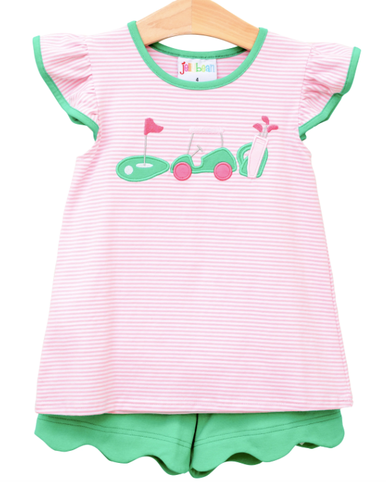 Girls Gone Golfing Scallop Short Set