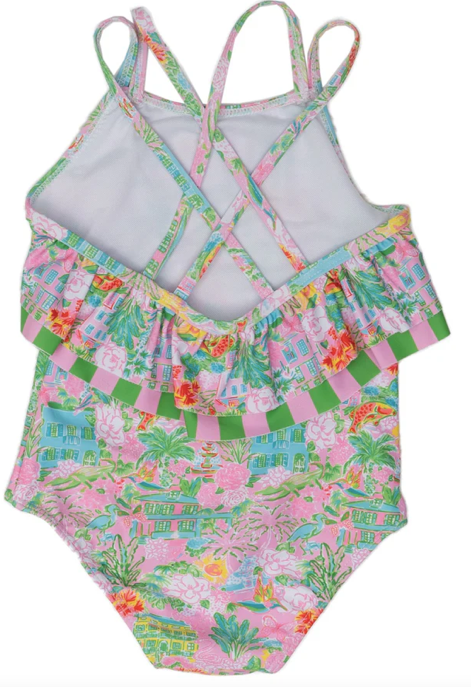 Girls Charming Charleston Swimsuit