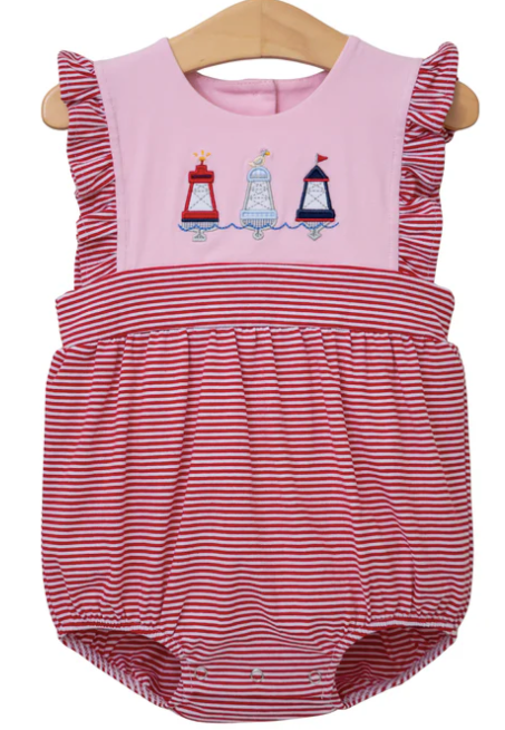 Girls JellyBean Red, White, and Buoy Sophia Bubble