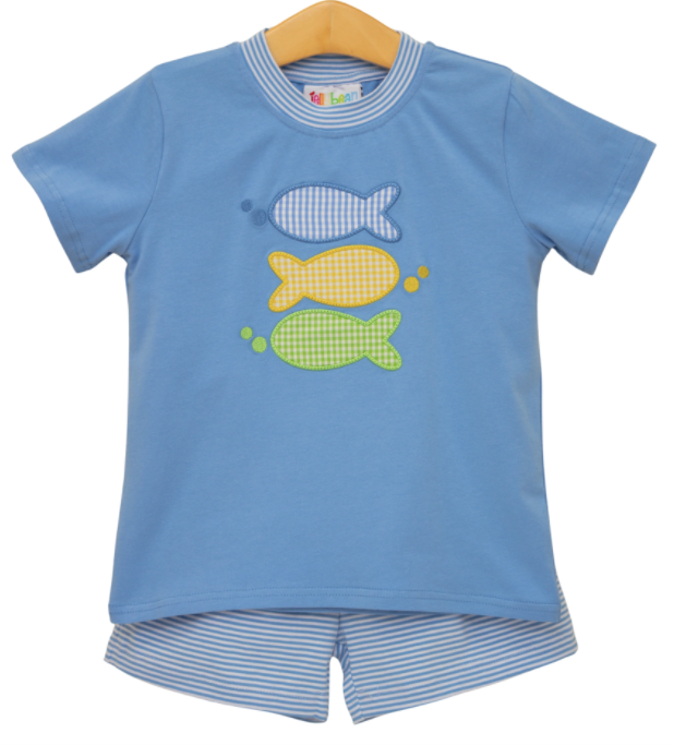 Boys JellyBean One Fish Two Fish Short Set