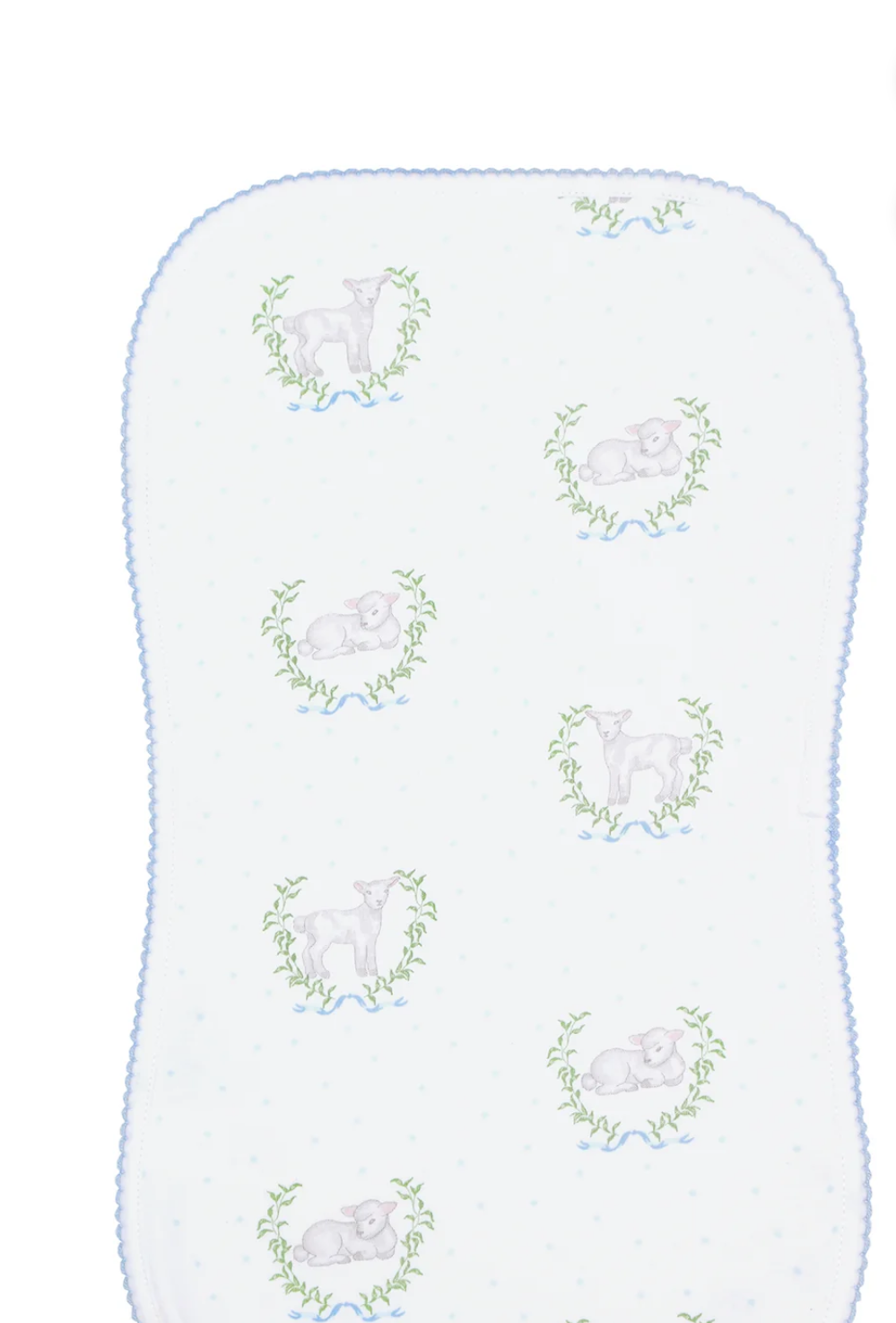 Precious Lamb Burp Cloth