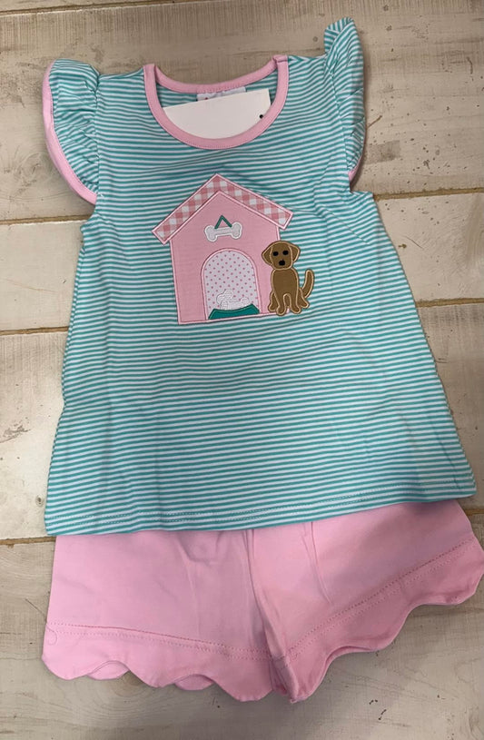 Girls Jelly Bean Puppy Playtime Short Set