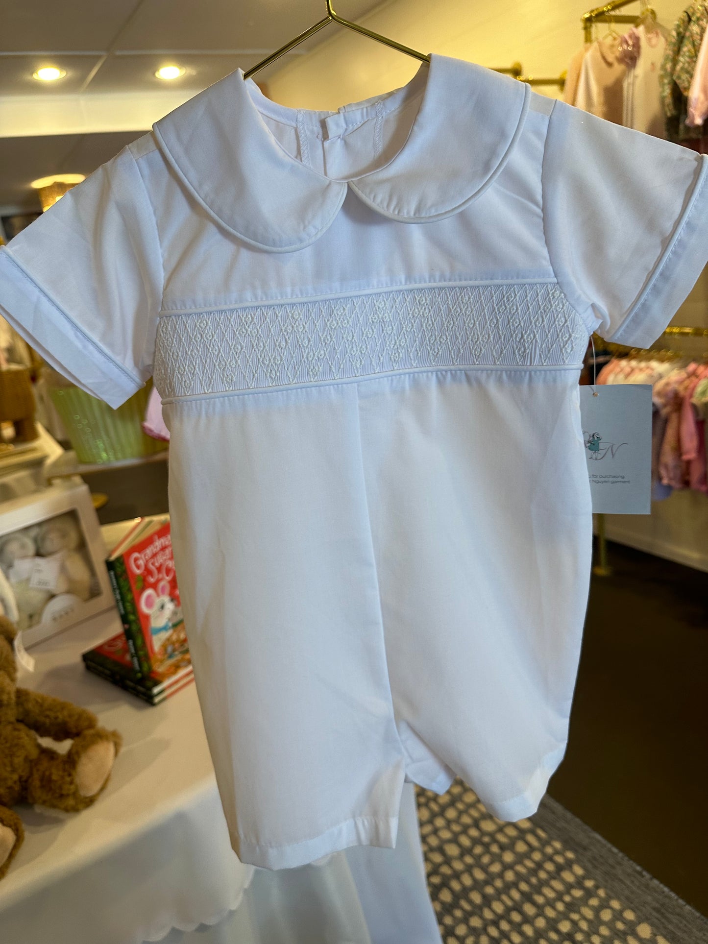 White Smocked Jon Jon