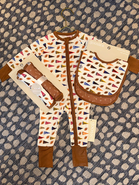 Football Bamboo Zip Up