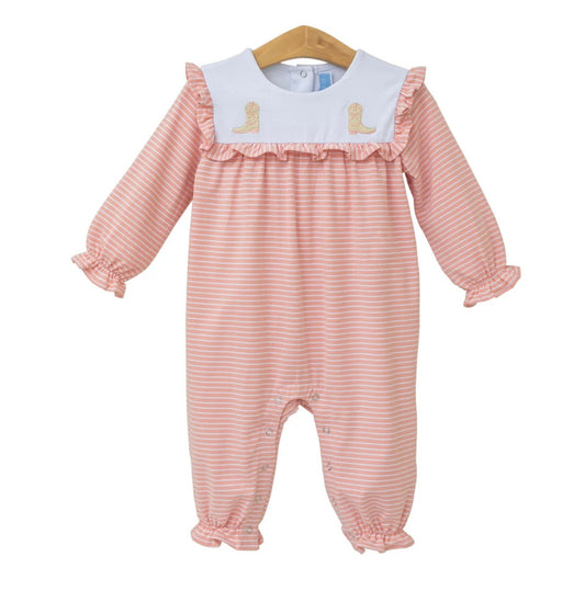 Embroidered Boot Romper