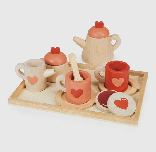 Wooden Tea Set
