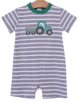 The Harvest Helper Jelly Bean Stripe Romper