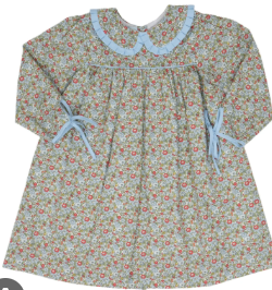 Cecilia Green & Blue Floral Dress