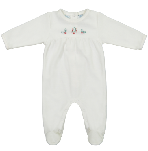 Velour Holiday Tree Romper