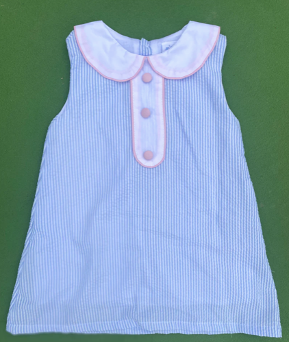 Girls Seersucker Dress