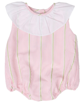 Girls Pink Striped Bubble