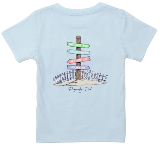 Girls Beach Trip Properly Tied Tee