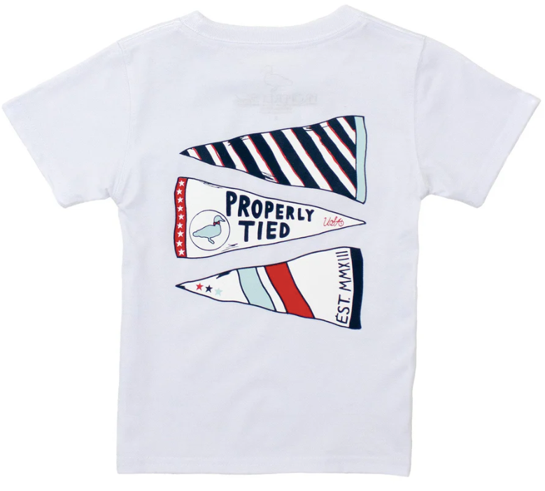 Americana Pennant Properly Tied Tee