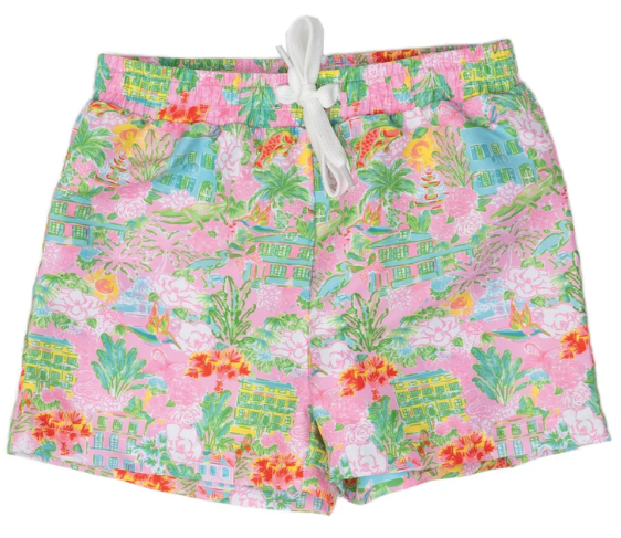 Boys Charming Charleston Swim Trunks