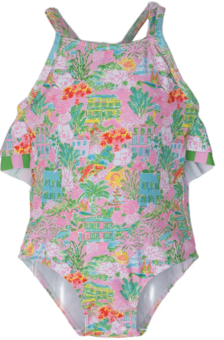 Girls Charming Charleston Swimsuit