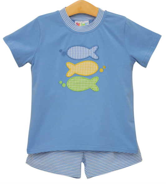 Boys JellyBean One Fish Two Fish Short Set