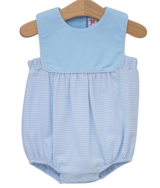 Boys JellyBean Beau Bubble- Light Blue and Blue Stripe