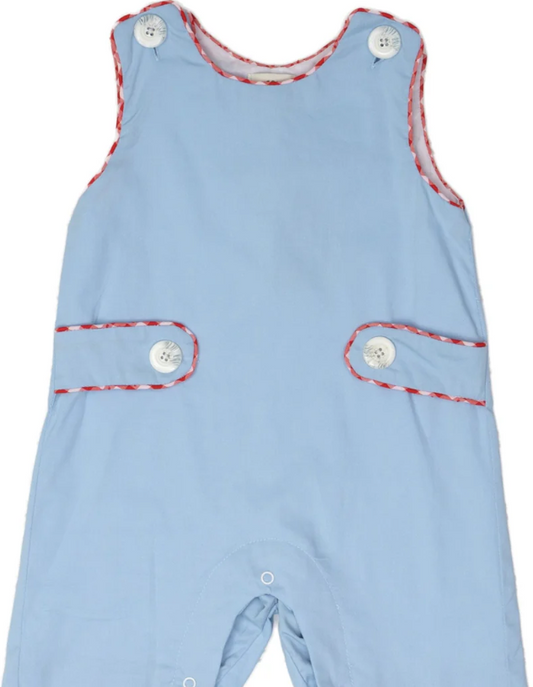 Boys Heath Blue W/ Red Check Jon Jon
